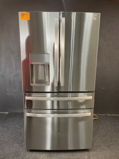 GE Profile 36 Inch 28 Cu Ft 4 Door French Door Refrigerator in Printproof Stainless - PVD28BYNFSC