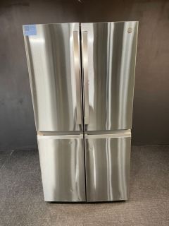 GE Profile 36" 28.7 Cu. Ft. Quad Door Refrigerator With Auto Fill Pitcher in PrintRes Stainless - PAD28BYTFSC