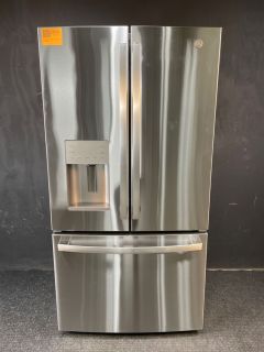 GE 36 Inch 20.6 Cu ft Counter Depth French Door with Dispenser in Print Resistant Stainless - GYE21JYMFS