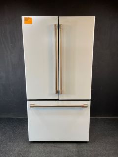 GE Cafe 23.1 Cu Ft 35.75" Wide Counter Depth NonDispenser French Door Refrigerator in White Matte - CWE23SP4MW2C