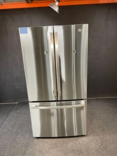 GE 27 cu ft French Door Non-Dispenser 36 inch Print Proof Stainless - GNE27JYMFSC