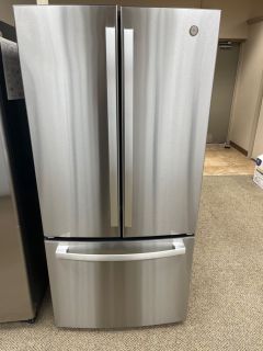 GE 19 cu ft French Door Counter Depth Non-Dispenser 33 inch Stainless - GWE19JYLFS