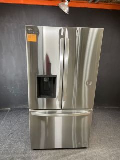 LG 36" 26 Cu Ft French Door Dual IceMaker Counter Depth MAX Refrigerator in Print Proof Stainless - LRFXC2606SC