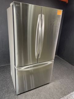 LG 27 Cu. Ft. PrintProof Stainless Steel Counter Depth French Door Refrigerator - LRFLC2706SC