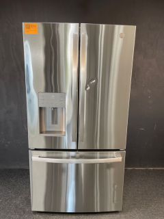 GE 36 Inch 20.6 Cu ft Counter Depth French Door with Dispenser in Print Resistant Stainless - GYE21JYMFSC