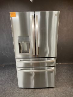 GE Profile 36 Inch 28 Cu Ft 4 Door French Door Refrigerator in Printproof Stainless - PVD28BYNFSC