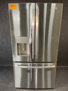 GE 36 Inch 20.6 Cu ft Counter Depth French Door with Dispenser in Print Resistant Stainless - GYE21JYMFSC