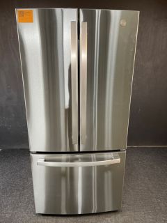 GE 25 Cu Ft French Door Non-Dispenser 33 inch Print Proof Stainless - GNE25JYKFS