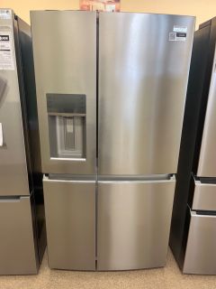 Frigidaire Gallery 36" 22 Cu Ft 4 Door French Door CounterDepth Refrigerator in PrintProof Stainless - GRQC2255BF