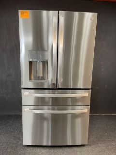 GE Profile 36 Inch 28 Cu Ft 4 Door French Door Refrigerator in Printproof Stainless - PVD28BYNFS