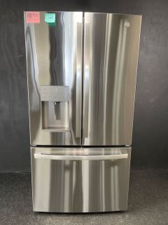 GE 36 Inch 20.6 Cu ft Counter Depth French Door with Dispenser in Print Resistant Stainless - GYE21JYMFS