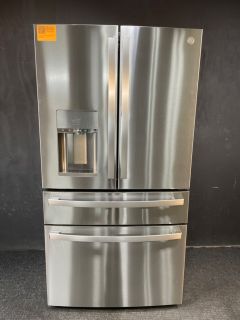 GE Profile™ 22.4 Cu. Ft. Smart Counter-Depth Fingerprint Resistant 4-Door French-Door Refrigerator - PXD22BYPFS