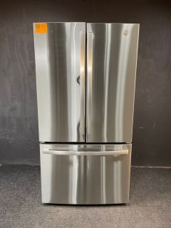 GE 27 cu ft French Door Non-Dispenser 36 inch Print Proof Stainless - GNE27JYMFSC