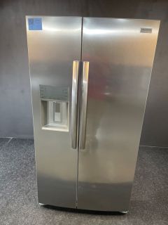 Frigidaire Gallery 22 Cu Ft 35.75" W Counter Depth Side by Side Refrigerator in PrintProof Stainless - GRSC2352AFC