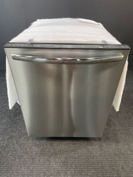 Lavavajillas Frigidaire de 61 cm de ancho con controles superiores y tirador de barra, 42 decibelios, resistente a manchas, acero inoxidable - GDPH4525AF