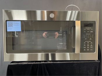 GE Microondas con sensor de 1.7 pies cúbicos, 30" de ancho, 1000 W, para instalar sobre la estufa, en acero inoxidable resistente a la impresión - JVM6175YKFSC