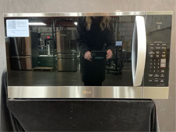 LG 1.8 Cu Ft. Capacity 30" wide 1000W Over the Range Microwave with Sensor in PrintProof Stainless - MVEM1825FC