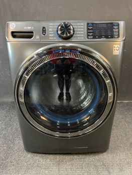 GE 5.0 Cubic Ft. 28" Wide Front Load Washer with Steam in Carbon Graphite - GFW655SPVDSC
