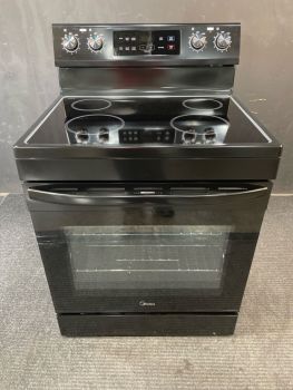 Midea 30" Electric Range with Steam Clean - Black - MER30S2ABB