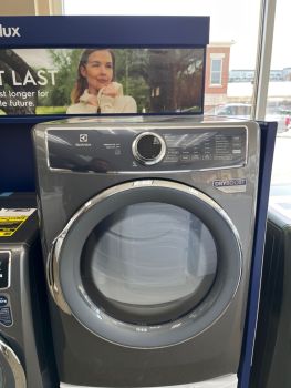 Electrolux 8.0 Cu Ft Electric Front Control Dryer with Steam in Titantium - ELFE7537AT