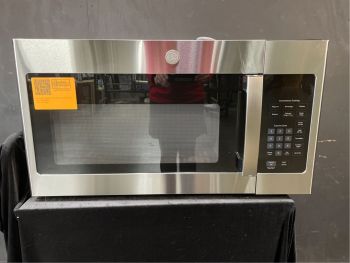 GE 1.6 Cubic Ft. Capacity 30" wide 1000W Over the Range Microwave in Stainless Steel - JVM3160RFSSC