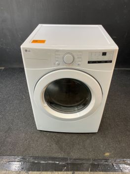 LG 7.4  Cu Ft Front Control Gas Dryer with Sensor in White - DLG3401WC