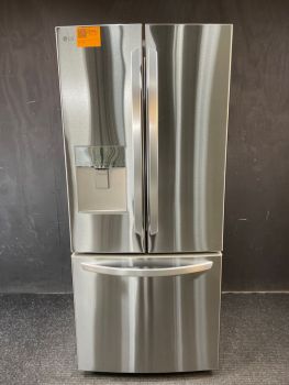 LG 30 Inch 22 Cu Ft French Door Refrigerator with Dispenser in Stainless - LFDS22520S