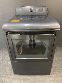 GE 27 Inch 7.4 Cu. Ft. Front Load Electric Dryer with Sensor in Diamond Gray - GTD58EBPVDG