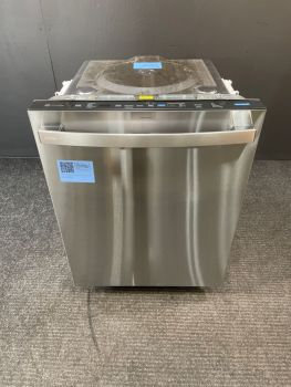 Lavavajillas GE Profile de 24" empotrable con controles superiores y tirador de barra, 42 decibelios, en acero inoxidable antihuellas - PDT755SYVFS