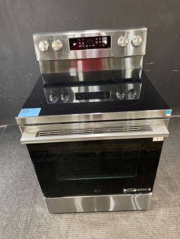 LG 30" Smart Electric Freestanding Range with Convection and AirFry in Stainless - LREN6323YE