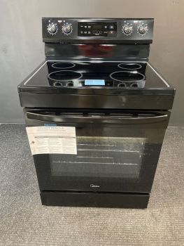 Cocina eléctrica Midea de 76 cm con limpieza a vapor - Negra - MER30S2ABB