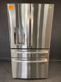 GE Profile™ 22.4 Cu. Ft. Smart Counter-Depth Fingerprint Resistant 4-Door French-Door Refrigerator - PXD22BYPFS