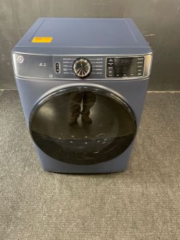 GE 28 Inch 7.8 Cu Ft Electric Front Control Dryer with Sensor in Sapphire Blue - GFD55ESPRRSC