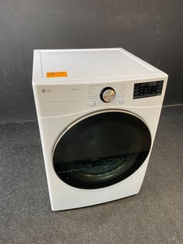 LG 7.4 Cu Ft Front Control Gas Dryer with Sensor and Steam in White - DLGX4001WC