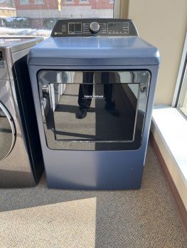 GE Profile 7.4 Cu Ft Electric Top Control Smart Dryer with Steam in Sapphire Blue - PTD90EBPTRS