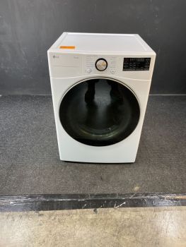 LG 7.4 Cu Ft Front Control Gas Dryer with Sensor and Steam in White - DLGX4001WC