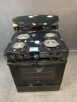 GE 30" Electric ADA Compliant Range Manual Clean Smooth Top Cooktop in Black - JBS460DMBBC