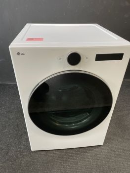 LG 27 Inch 7.4 Cu ft Smart Front Control Electric Dryer With Steam and Sensor in White - DLEX5500WC