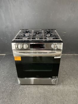 LG 30 inch Self Clean Gas Slide in Range in Stainless - LSGL5831FC