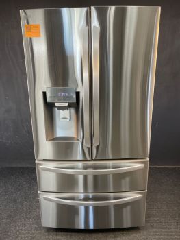 LG 36 Inch 28 Cu Ft 4 Door French Door Refrigerator with Dispenser in Stainless - LMXS28626S