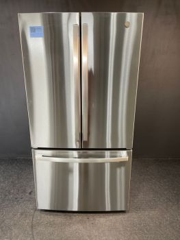 GE 27 cu ft French Door Non-Dispenser 36 inch Print Proof Stainless - GNE27JYMFS