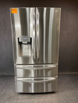 LG 36 Inch 28 Cu Ft 4 Door French Door Refrigerator with Dispenser in Stainless - LMXS28626SC