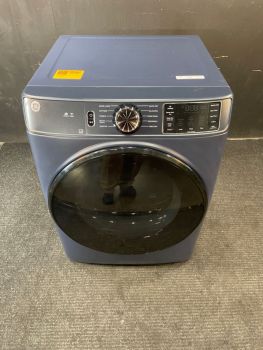 GE 28 Inch 7.8 Cu Ft Electric Front Control Dryer with Sensor in Sapphire Blue - GFD55ESPRRSC
