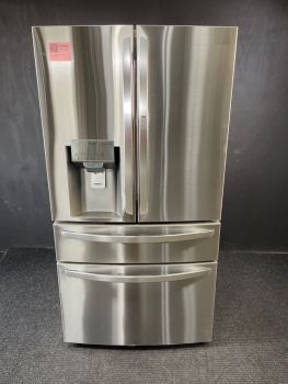 LG 36 Inch 30 Cu ft 4 Door French Door Refrigerator with CraftIce in PrintProof Stainless - LRMDS3006S