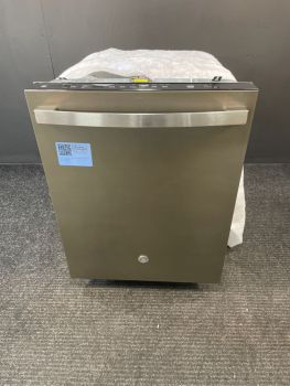 Lavavajillas GE de 24 pulgadas, empotrable, con controles superiores, 45 dBA, color pizarra, función Dry Boost y tercera bandeja - GDT670SMVESC