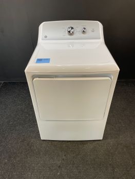 Secadora de gas GE de 7.2 pies cúbicos con controles superiores, color blanco - GTD38GASWWSC