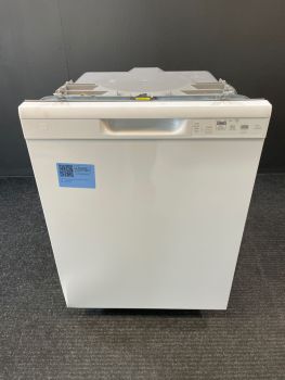 Lavavajillas GE de 24 pulgadas con controles integrados en el frontal, 55 dBA, color blanco - GDF535PGRWW