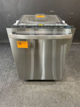 GE Profile 24" Built in Top Controls Bar Handle 44 Decibel Dishwasher w/ 3rd Rack in PP Stainless - PDT715SYVFS