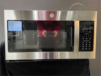 GE 1.9 Cubic Ft. Capacity 30" wide 1000W Over the Range Sensor Microwave in Stainless Steel - JVM7195RWSS