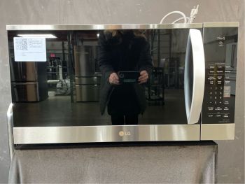 LG 1.8 Cu Ft. Capacity 30" wide 1000W Over the Range Microwave with Sensor in PrintProof Stainless - MVEM1825FC